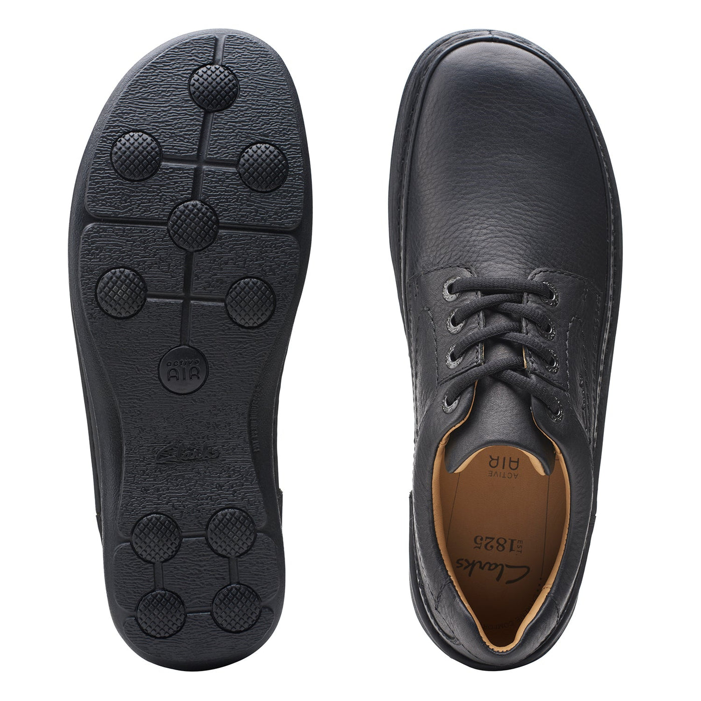 Mens - Nature Three Black Leather