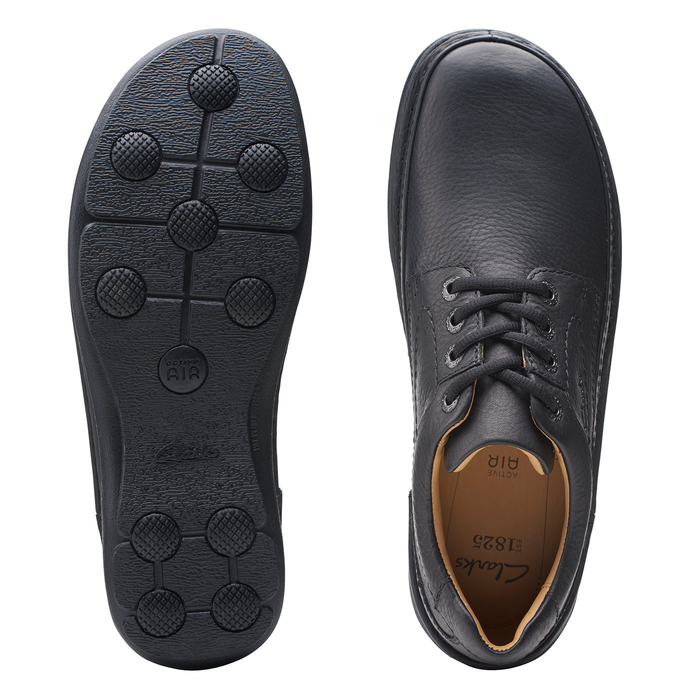 Mens - Nature Three Black Leather