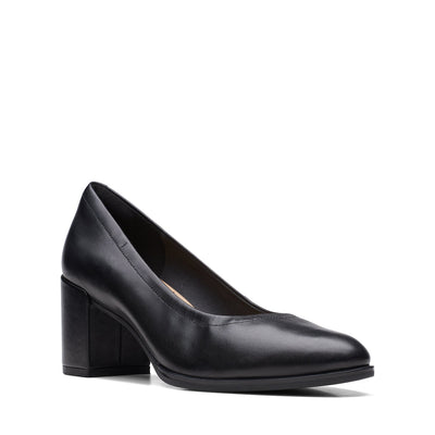Womens Freva 55 Court Black Leather