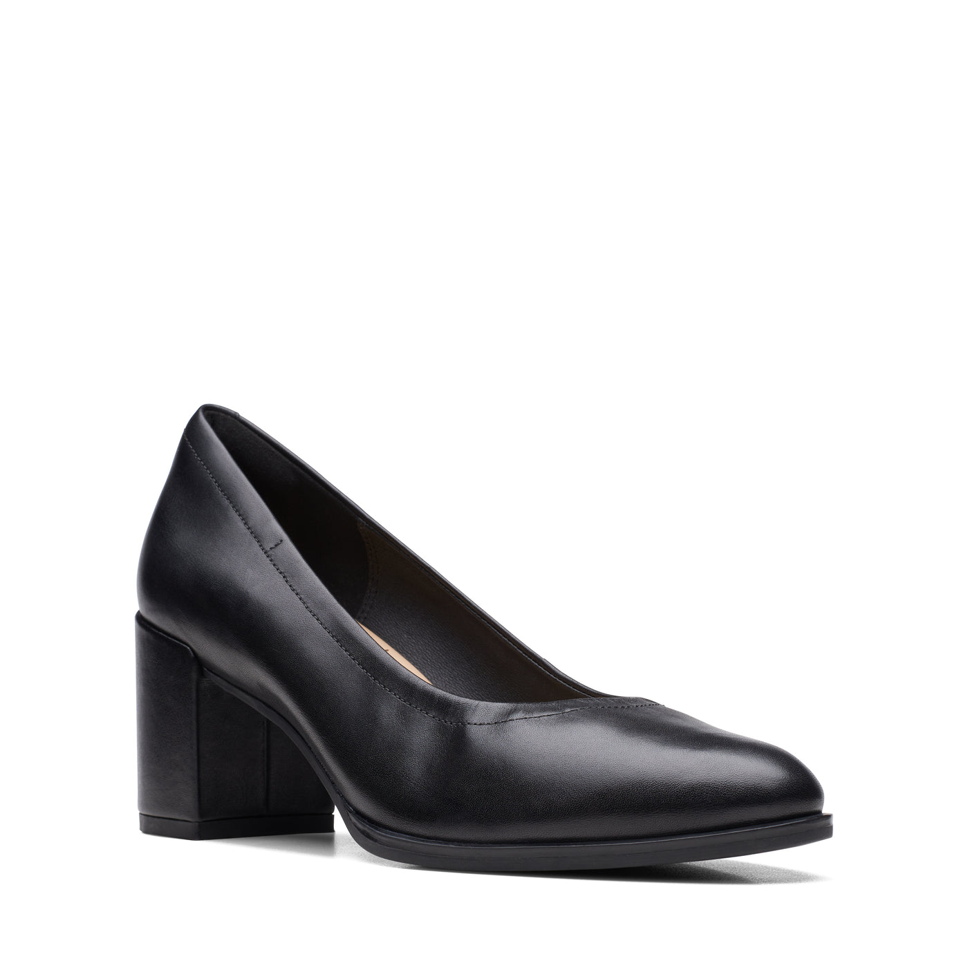 Womens Freva 55 Court Black Leather
