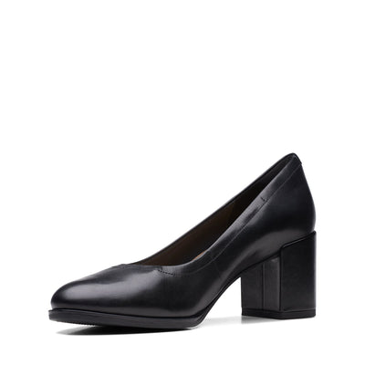 Womens Freva 55 Court Black Leather