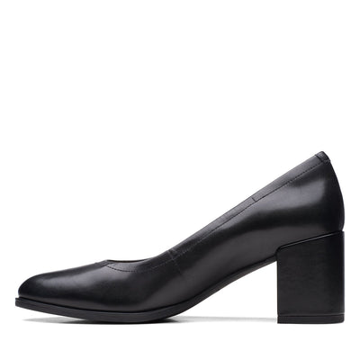 Womens Freva 55 Court Black Leather