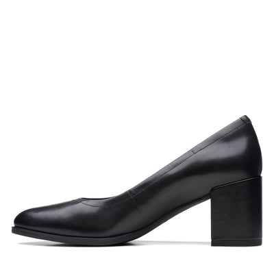 Womens Freva 55 Court Black Leather