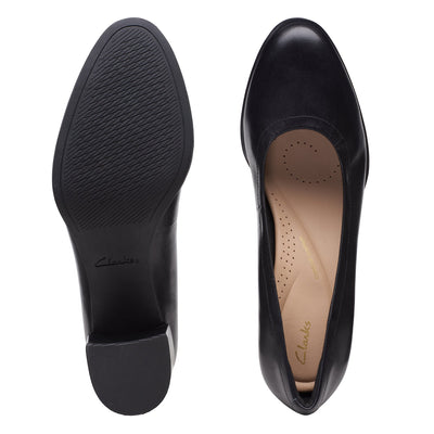 Womens Freva 55 Court Black Leather
