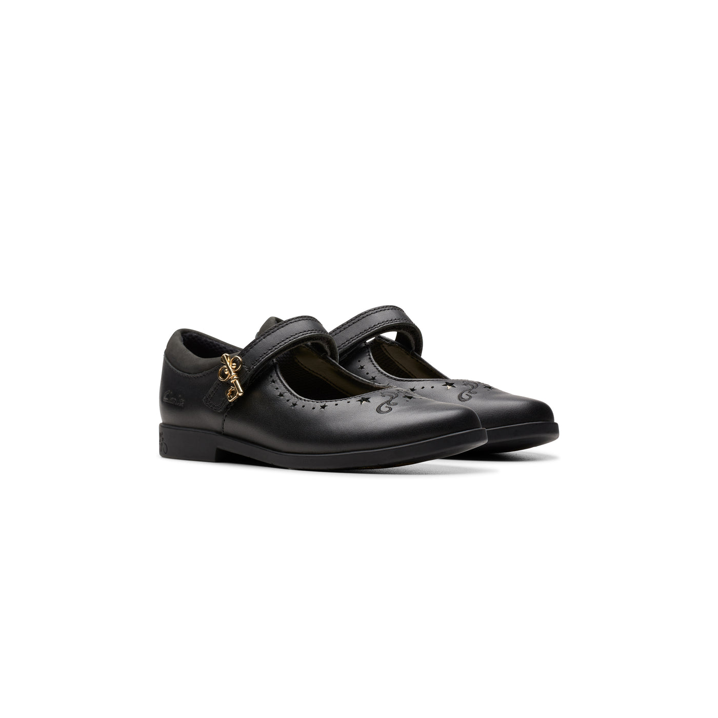 Girls - Lock Magic Kid. Black Leather