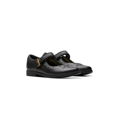 Girls - Lock Magic Kid. Black Leather