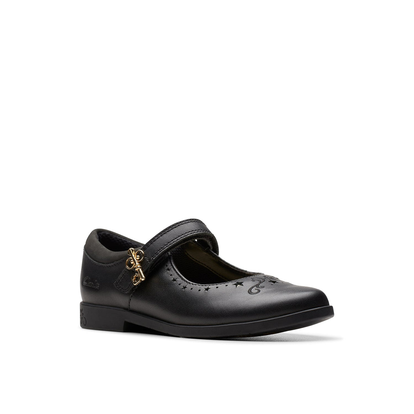 Girls - Lock Magic Kid. Black Leather