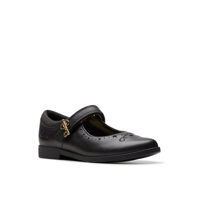 Girls - Lock Magic Kid. Black Leather