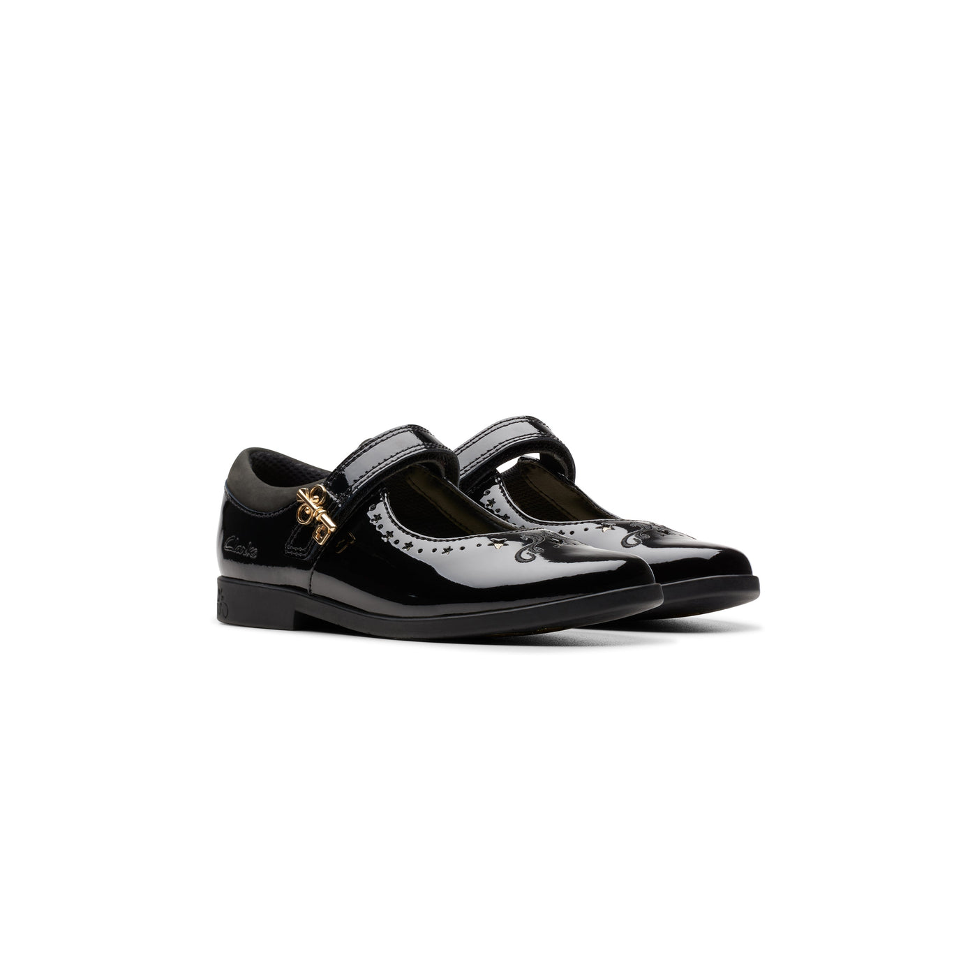 Girls- Lock Magic Kid. Black Patent