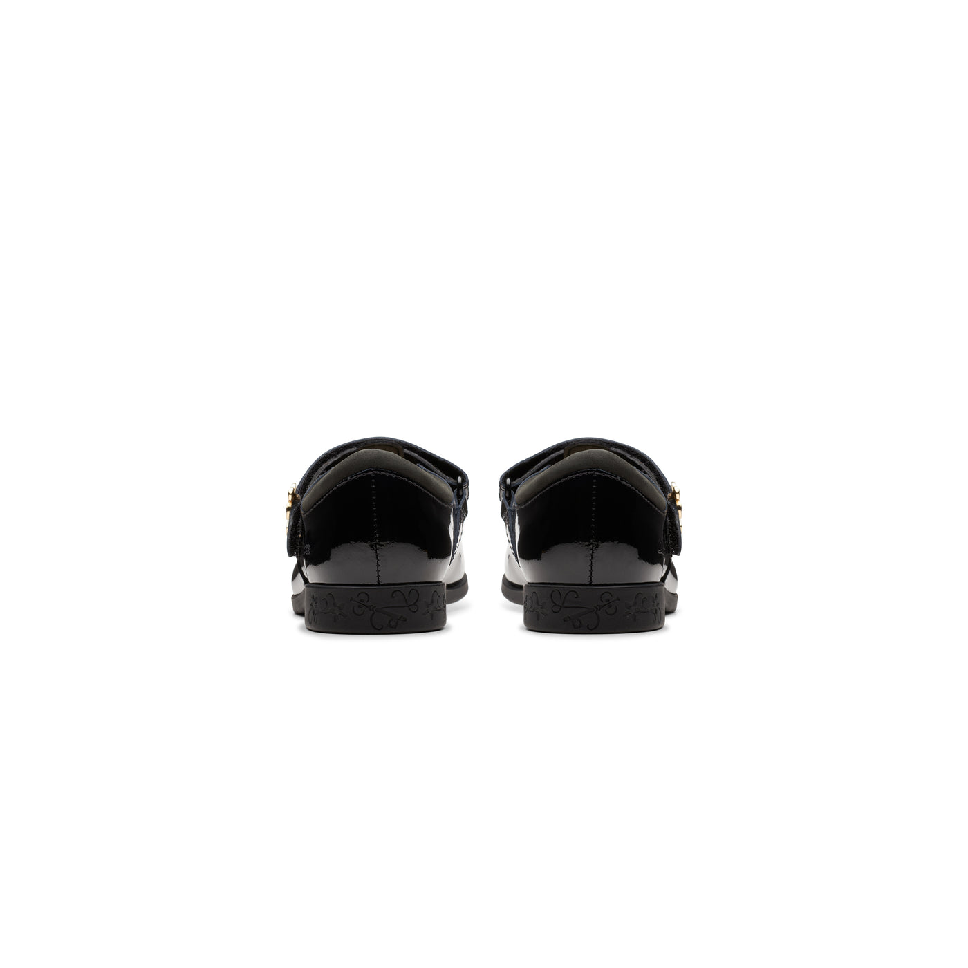 Girls - Lock Shine Kid. Black Patent