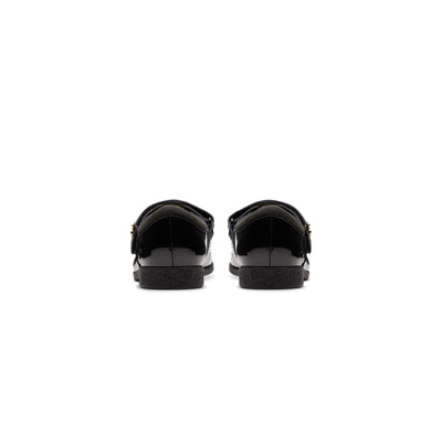 Girls - Lock Shine Kid. Black Patent