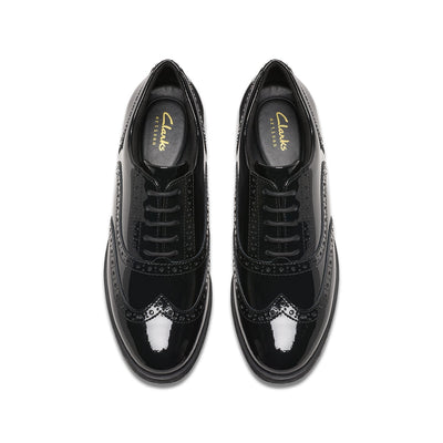 Womens Havisham Oak Black Patent
