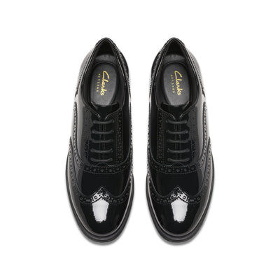 Womens Havisham Oak Black Patent
