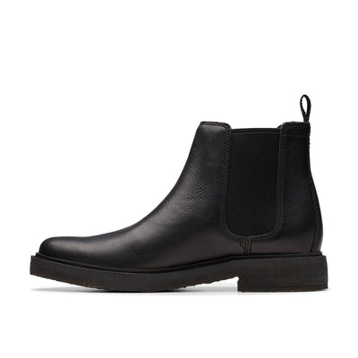 Mens - Clarkdale Easy Black Leather