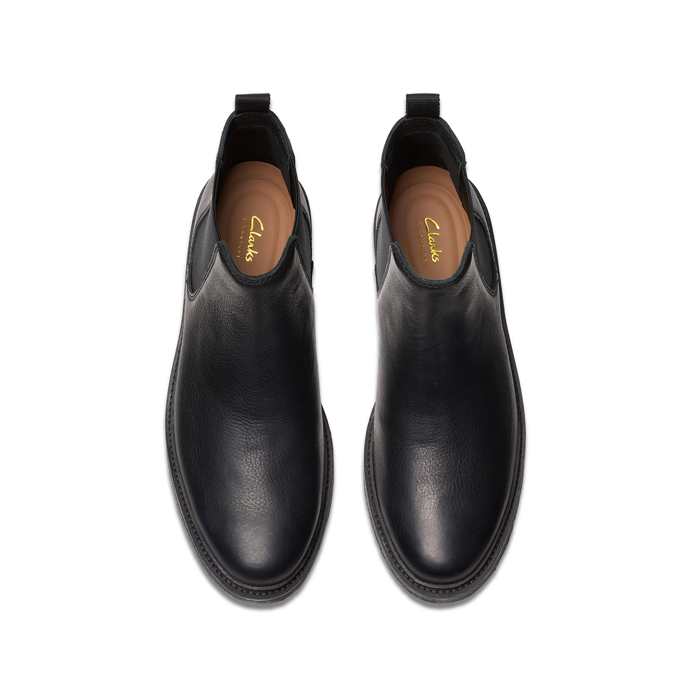 Mens - Clarkdale Easy Black Leather