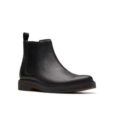 Mens - Clarkdale Easy Black Leather