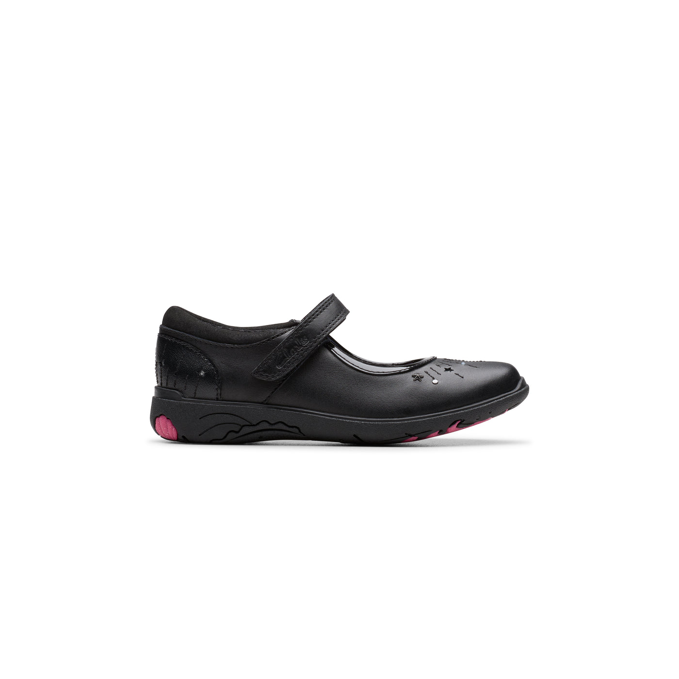 Girls- Relda Wish Kid. Black Leather