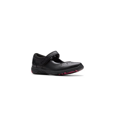 Girls- Relda Wish Kid. Black Leather