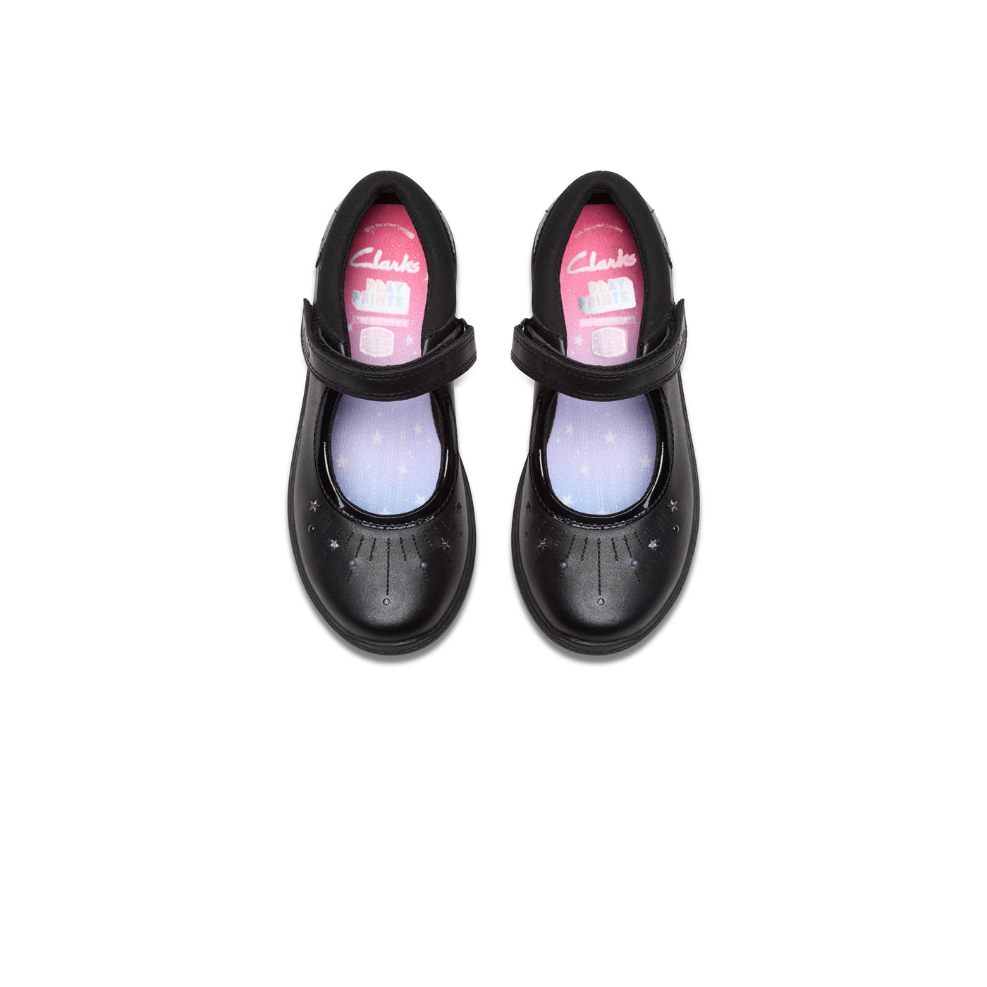 Girls- Relda Wish Kid. Black Leather