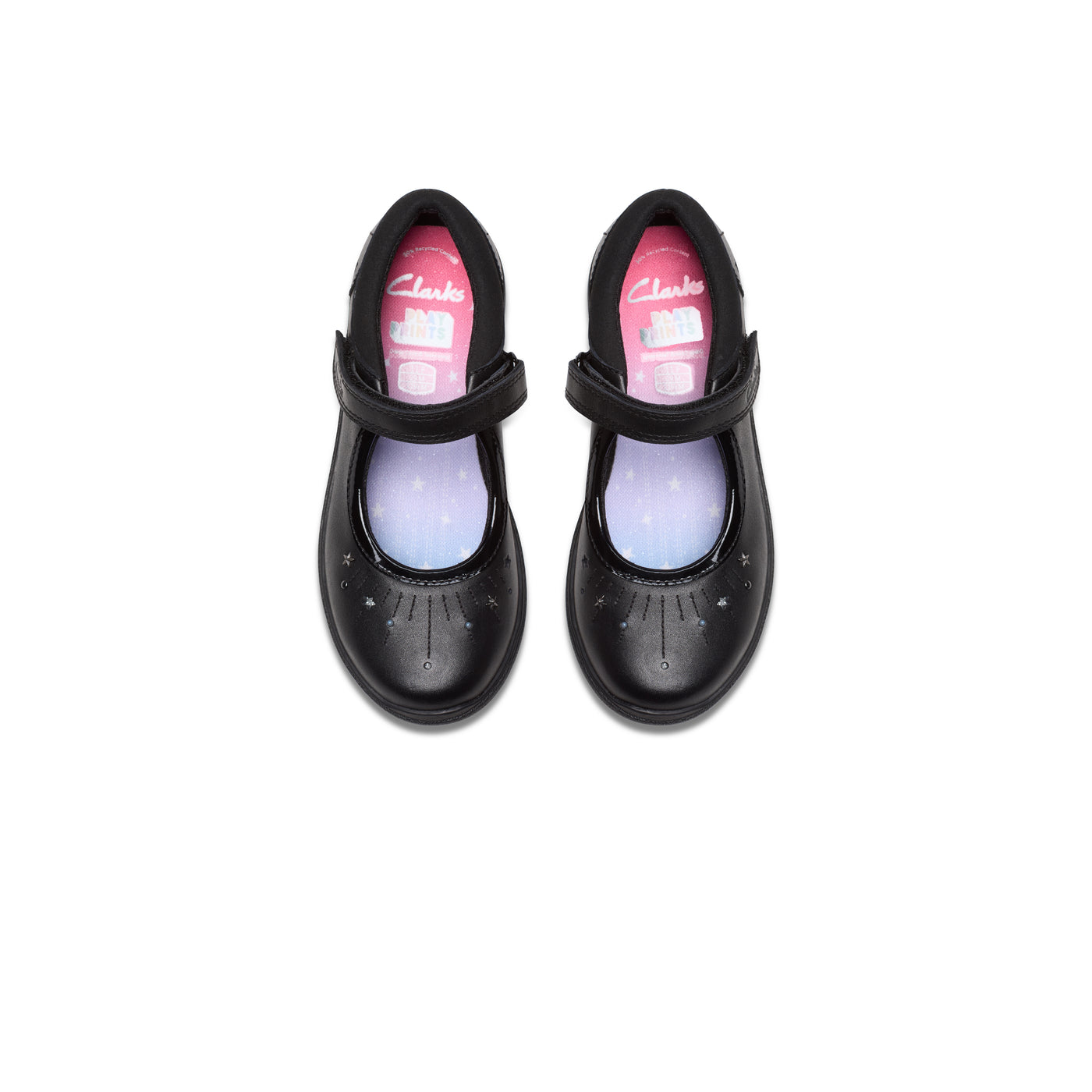 Girls- Relda Wish Kid. Black Leather