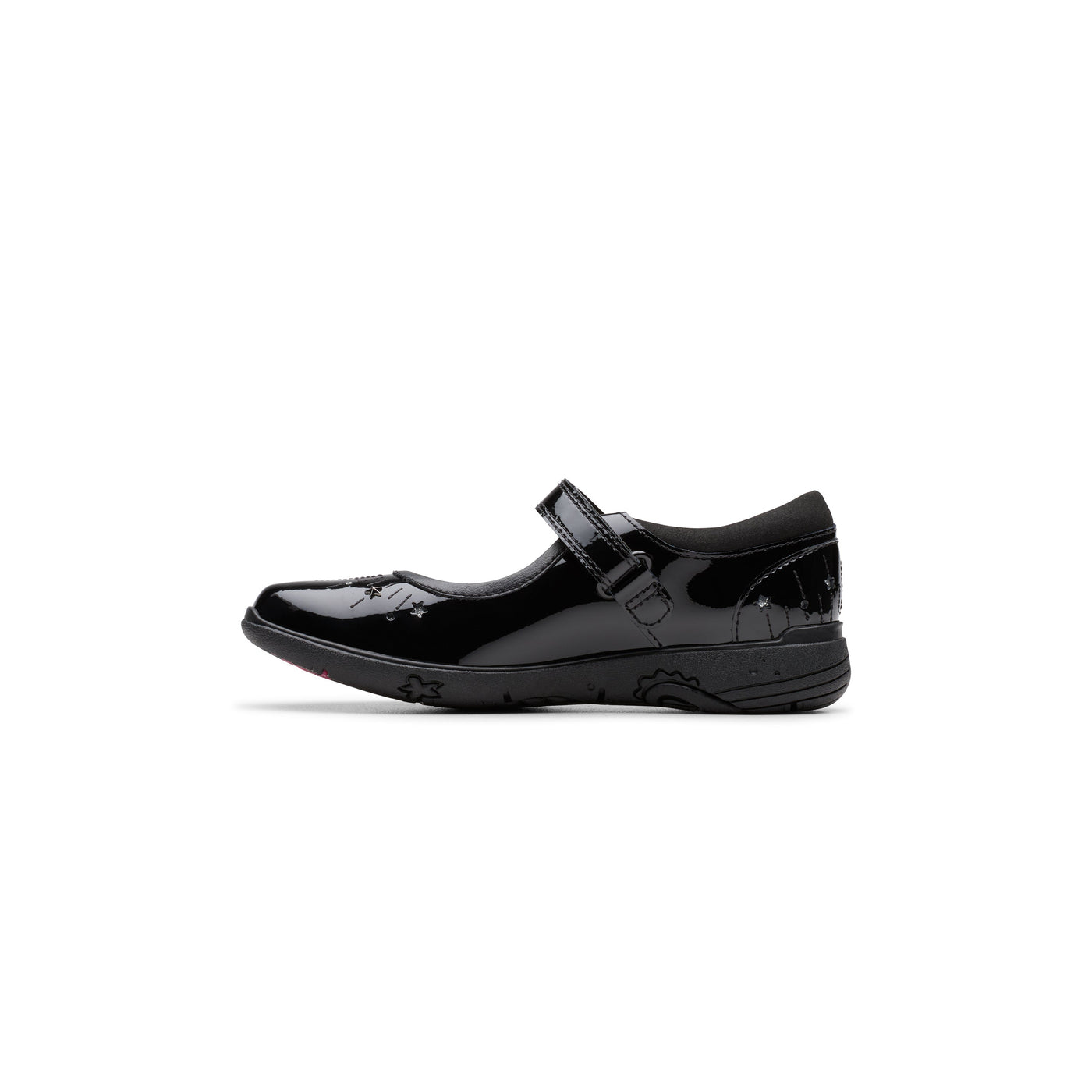 Girls- Relda Wish Kid. Black Patent