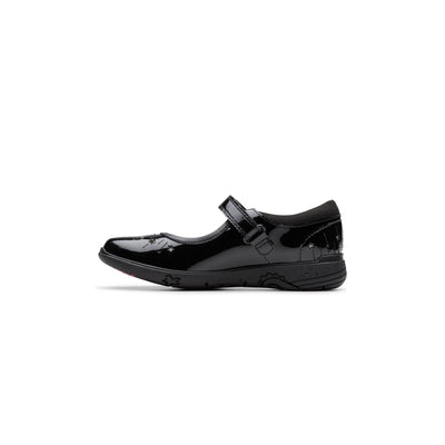 Girls- Relda Wish Kid. Black Patent
