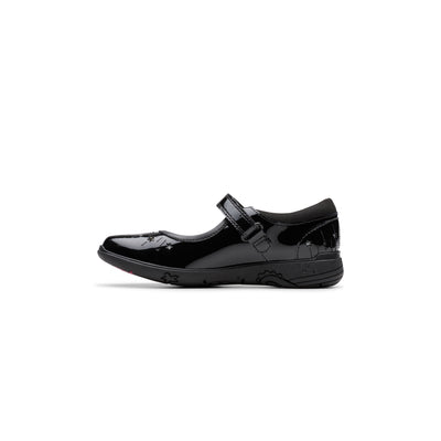 Girls- Relda Wish Kid. Black Patent