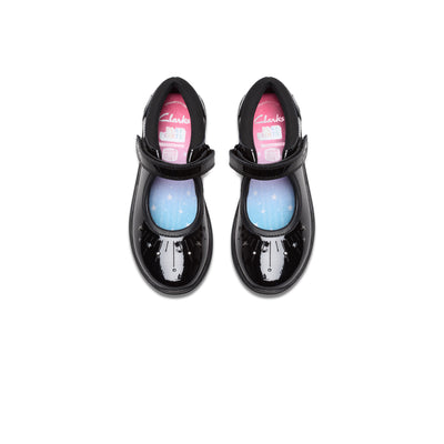 Girls- Relda Wish Kid. Black Patent