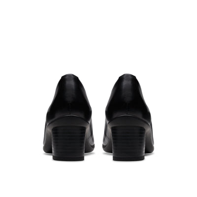 Womens - Shaya Poppy Black Leather