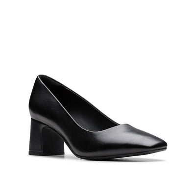 Womens -  Fernie Court Black Leather
