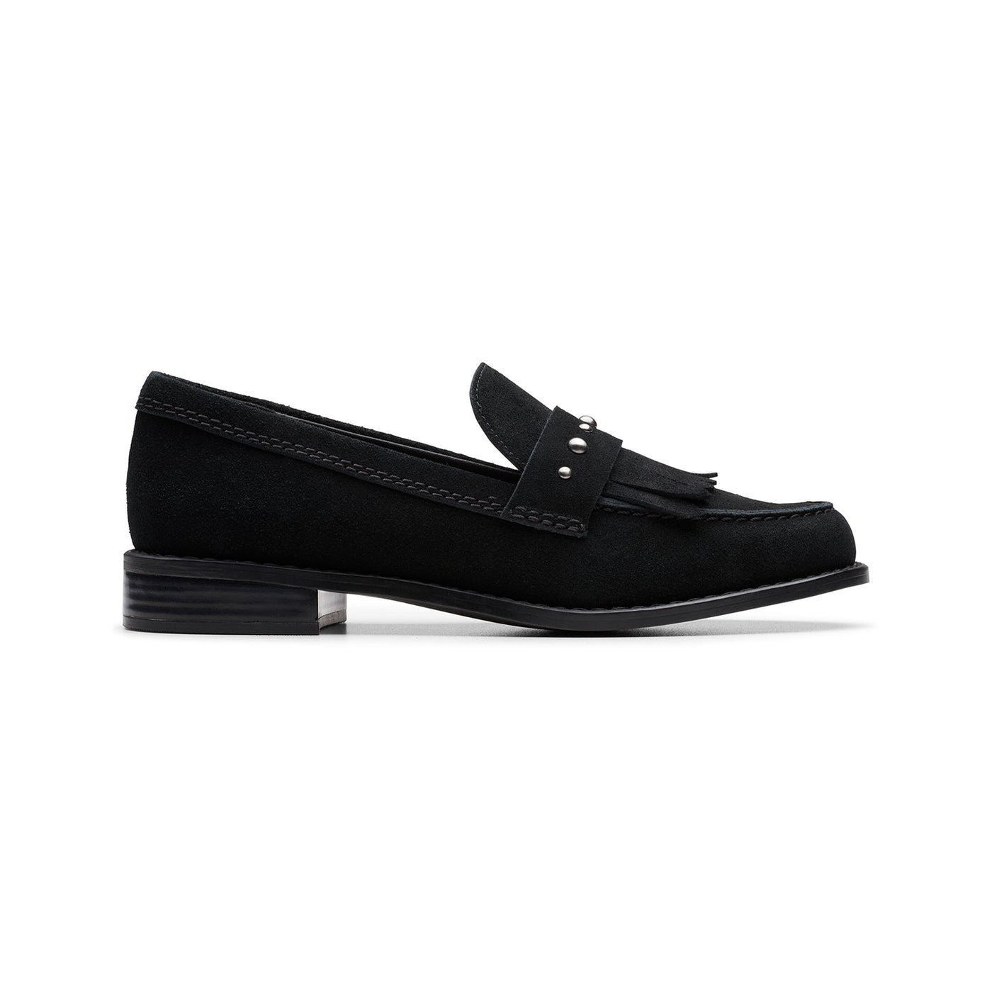 Womens -  Hana Loafer Black Suede