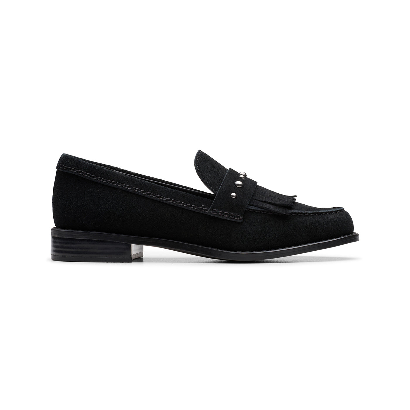 Womens -  Hana Loafer Black Suede