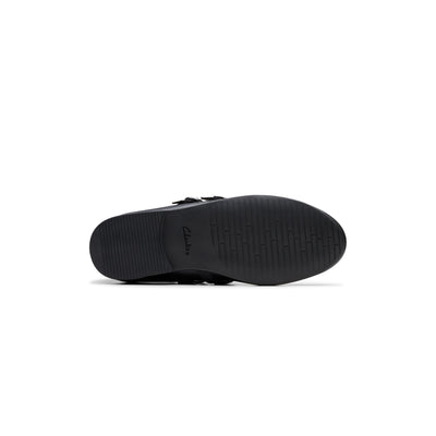 Girls- Finja Bar Youth. Black Leather