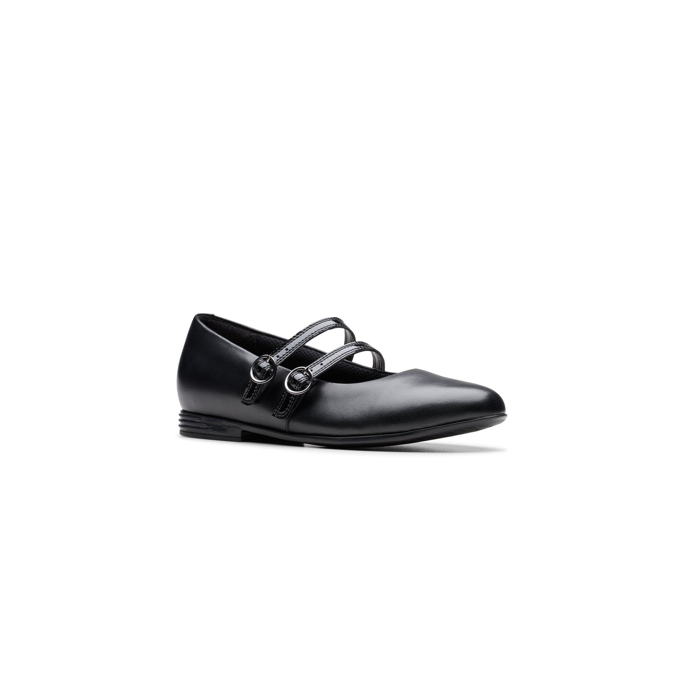 Girls- Finja Bar Youth. Black Leather