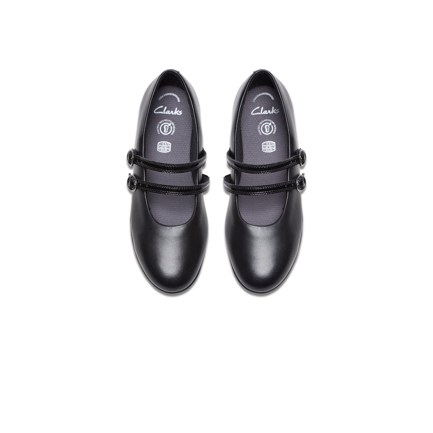 Girls- Finja Bar Youth. Black Leather