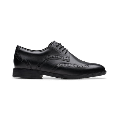 Boys - Jonwin Wing Youth Black Leather