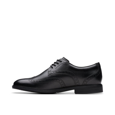 Boys - Jonwin Wing Youth Black Leather