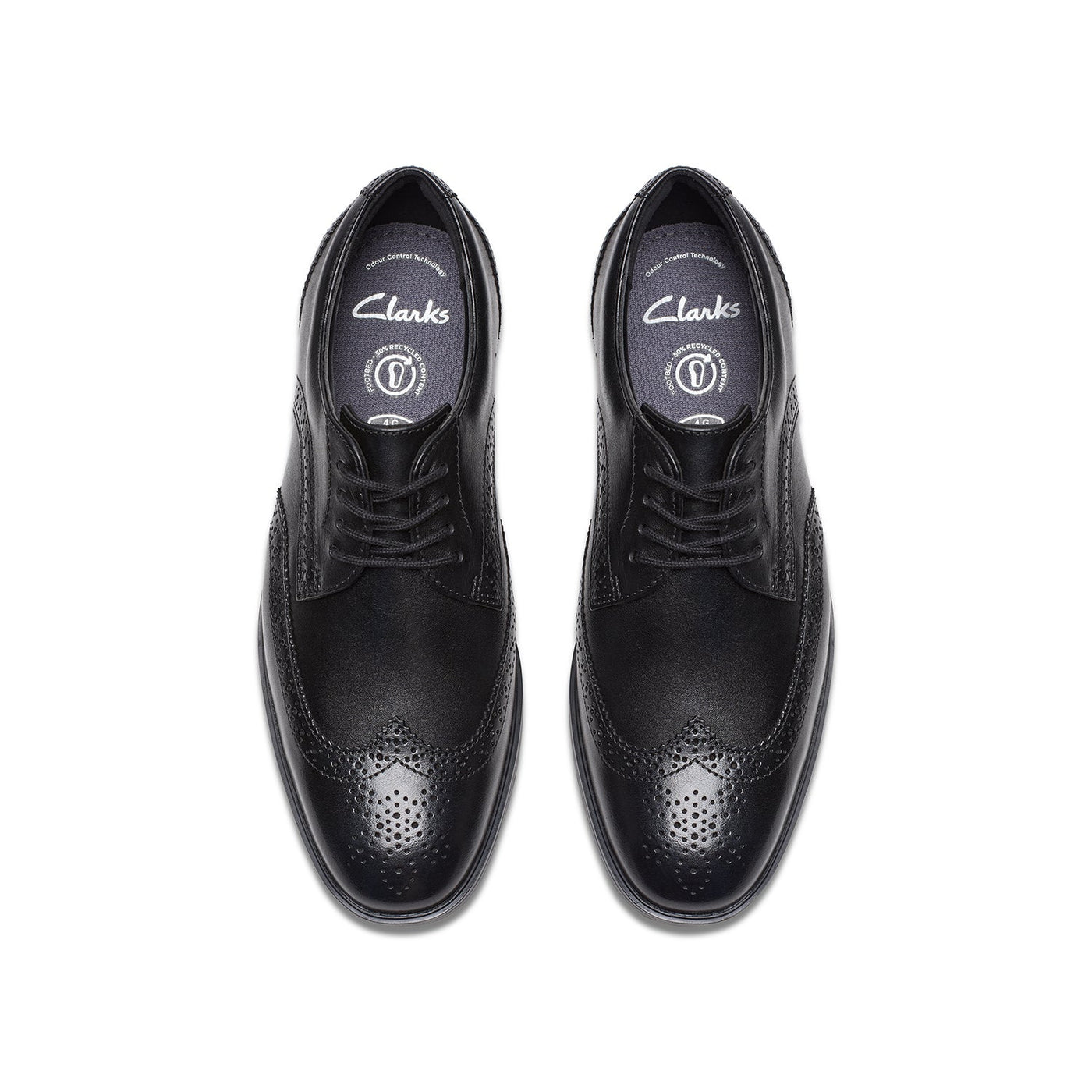Boys - Jonwin Wing Youth Black Leather