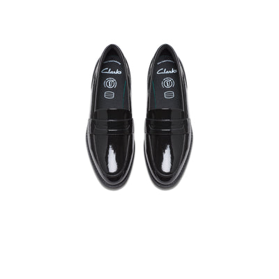 Girls - Tapa Edge Youth. Black Patent