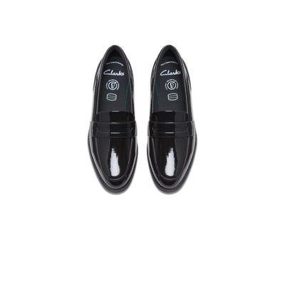Girls - Tapa Edge Youth. Black Patent