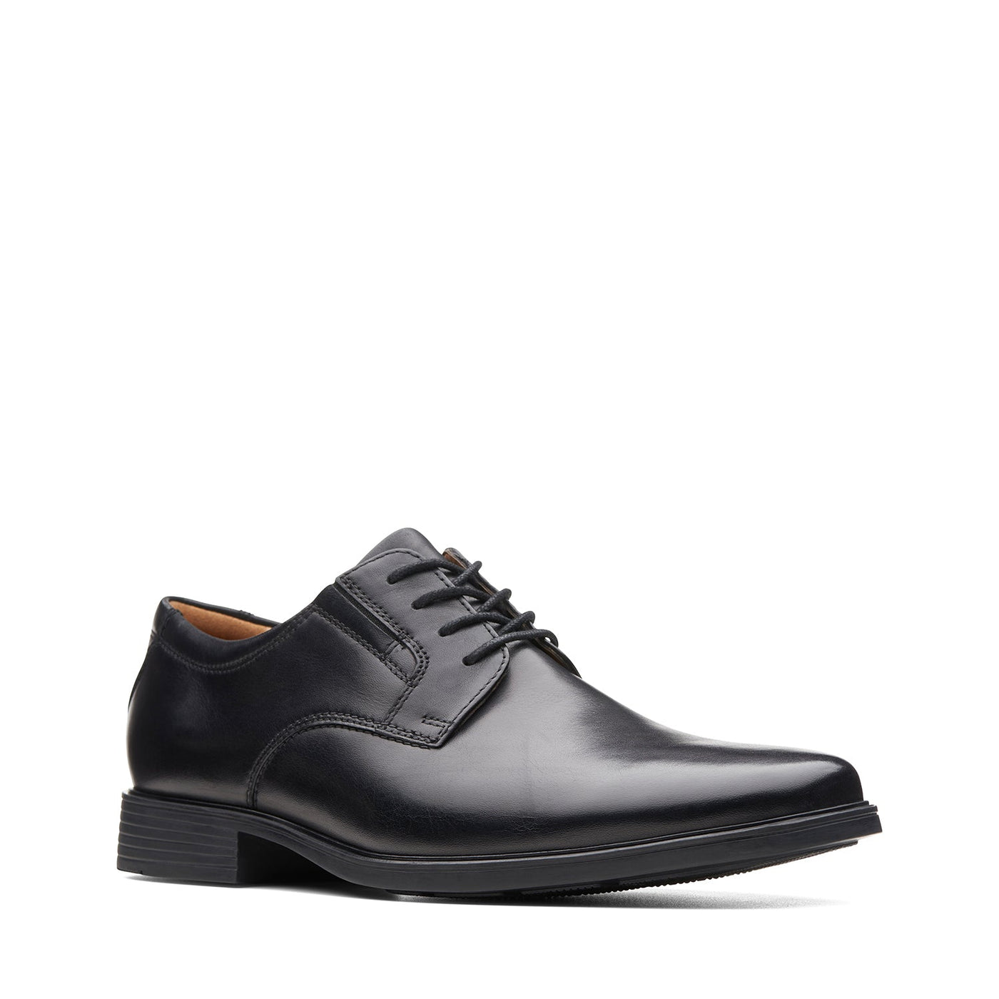 Mens - Tilden Plain Black Leather