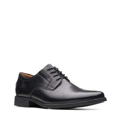 Mens - Tilden Plain Black Leather