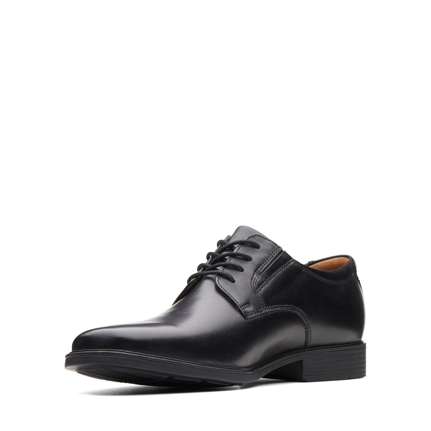 Mens - Tilden Plain Black Leather