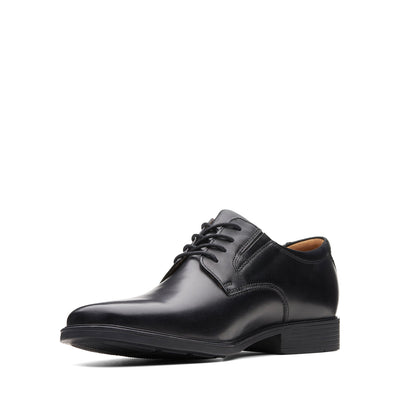 Mens - Tilden Plain Black Leather