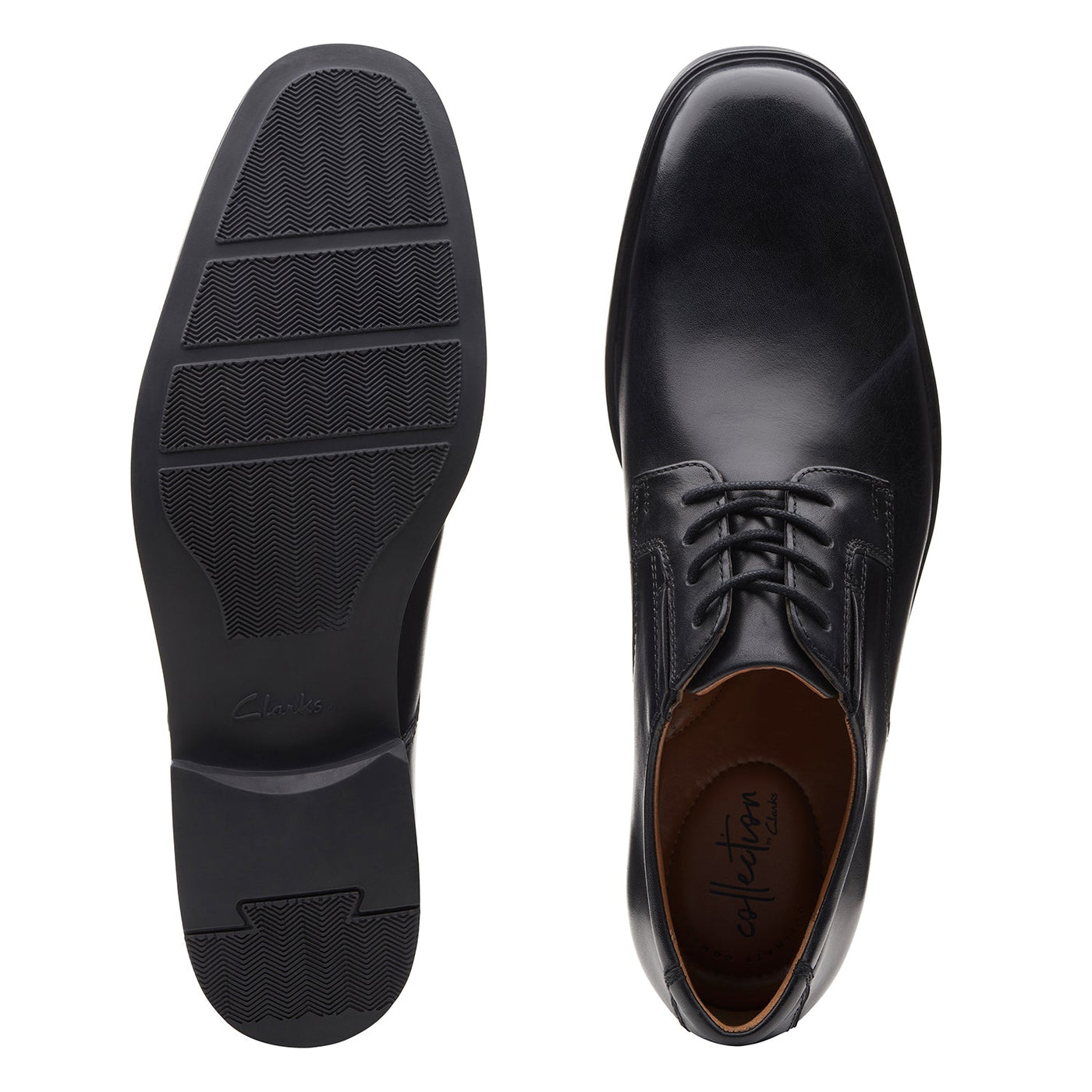 Mens - Tilden Plain Black Leather