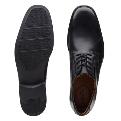 Mens - Tilden Plain Black Leather