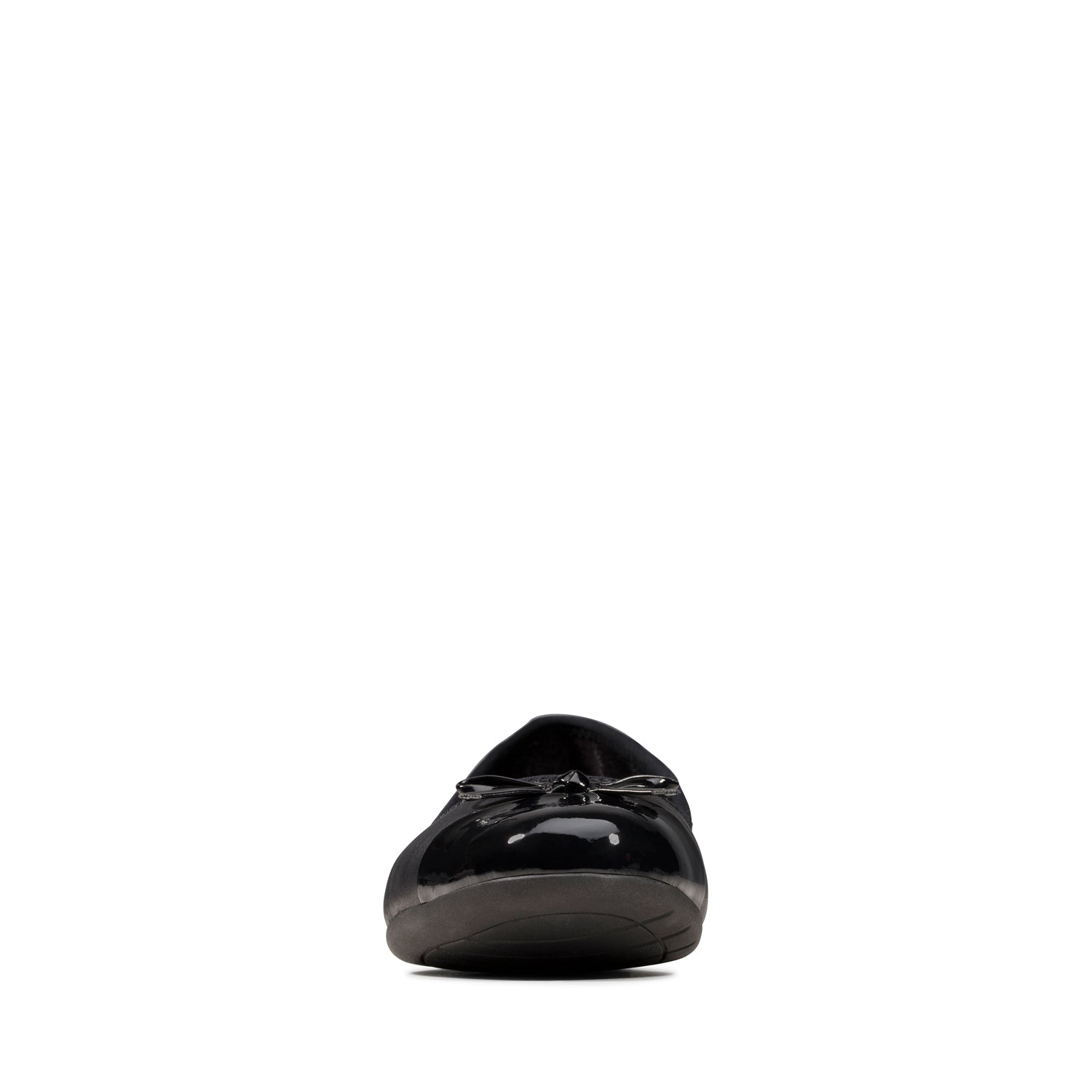 Zapatos Escolares Clarks Para Niña 'Scala Bright' - Negro Charol, Suela De Goma, TACÓN 20mm