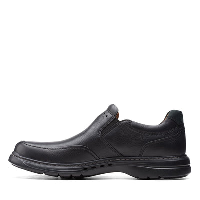 Mens - Un BrawleyStep Black Tumbled  Leather