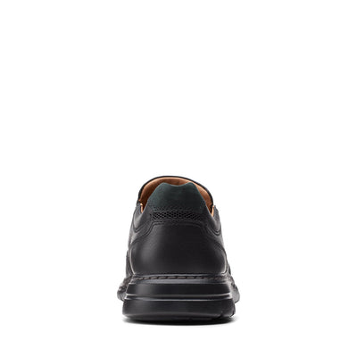 Mens - Un BrawleyStep Black Tumbled  Leather