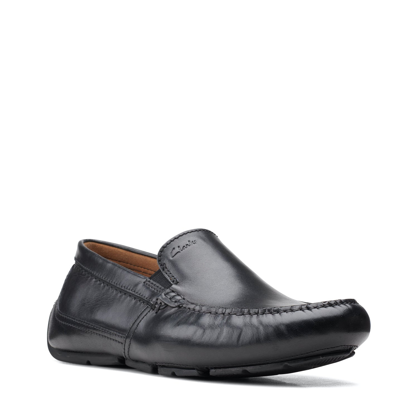 Mens - Markman Plain Black Leather